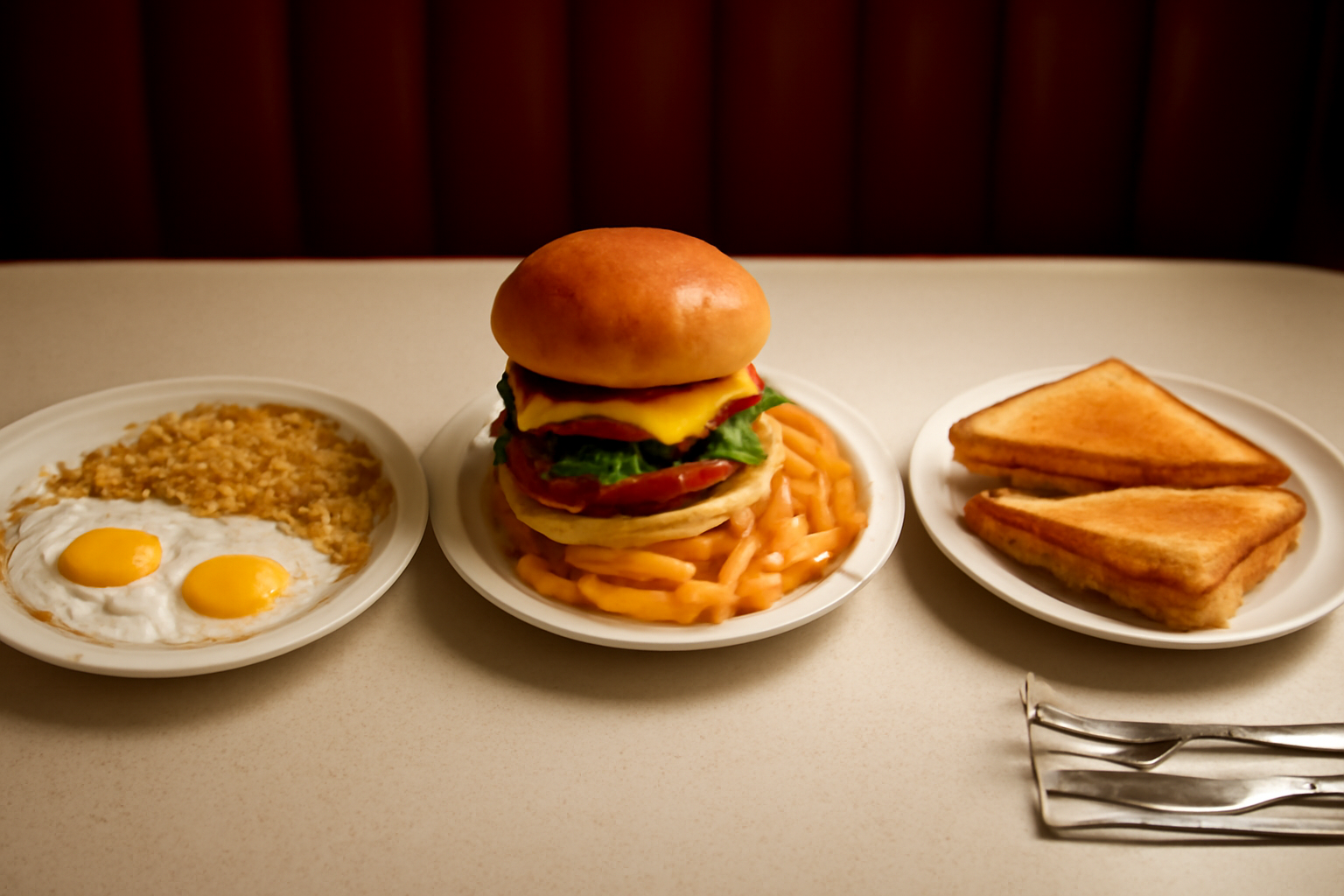 Menu Diner: Bandingkan Sarapan, Burger, dan Sandwich